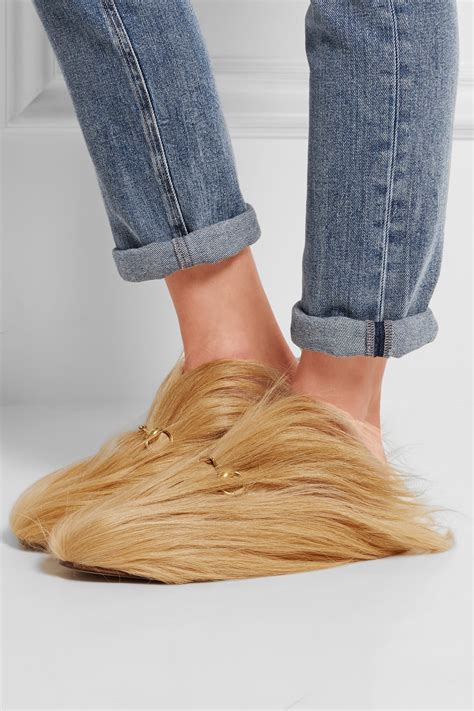 gucci goat slippers|latest Gucci slippers for ladies.